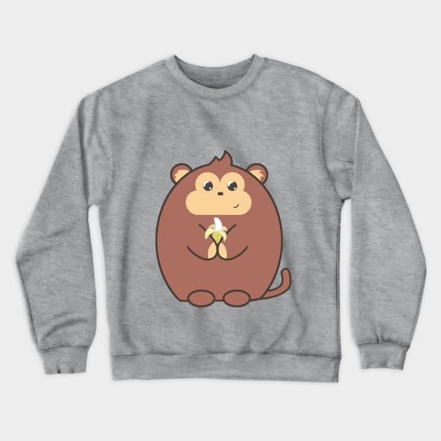 Monkey Love Banana Crewneck Sweatshirt by mataangin